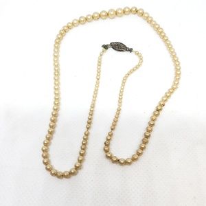 Vintage Authentic Victorian Pearl Necklace